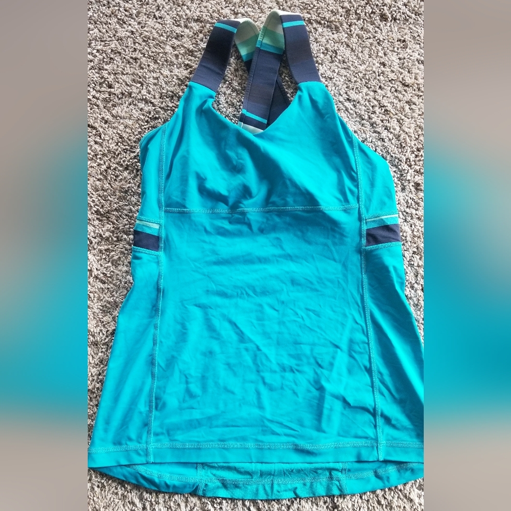 Lululemon Athletica Teal Sports Bra